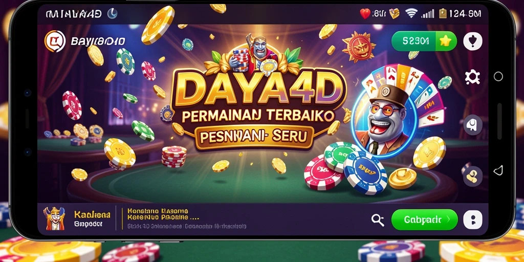 Tampilan gameplay seru dalam aplikasi kasino DAYA4D.