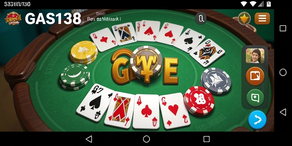 Screenshot GAS138 menampilkan aksi permainan Gaple yang seru.