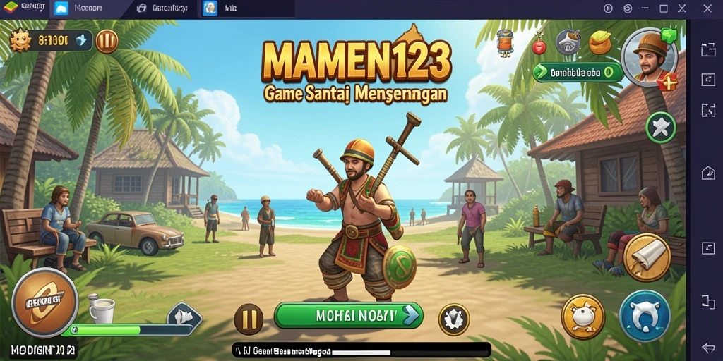 Screenshot gameplay MAMEN123 menampilkan aksi bermain yang seru dan menyenangkan.