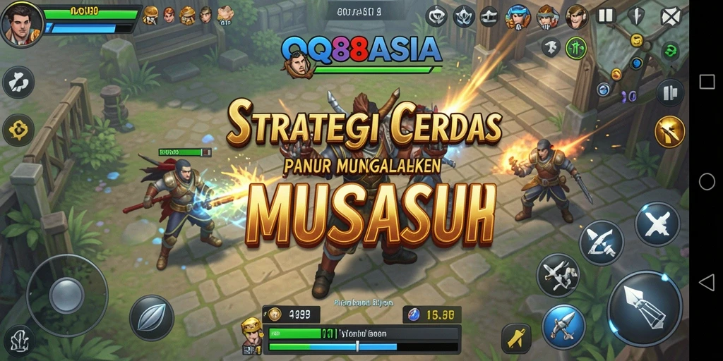 Tampilan gameplay menegangkan dalam QQ88ASIA dengan strategi yang cerdas.