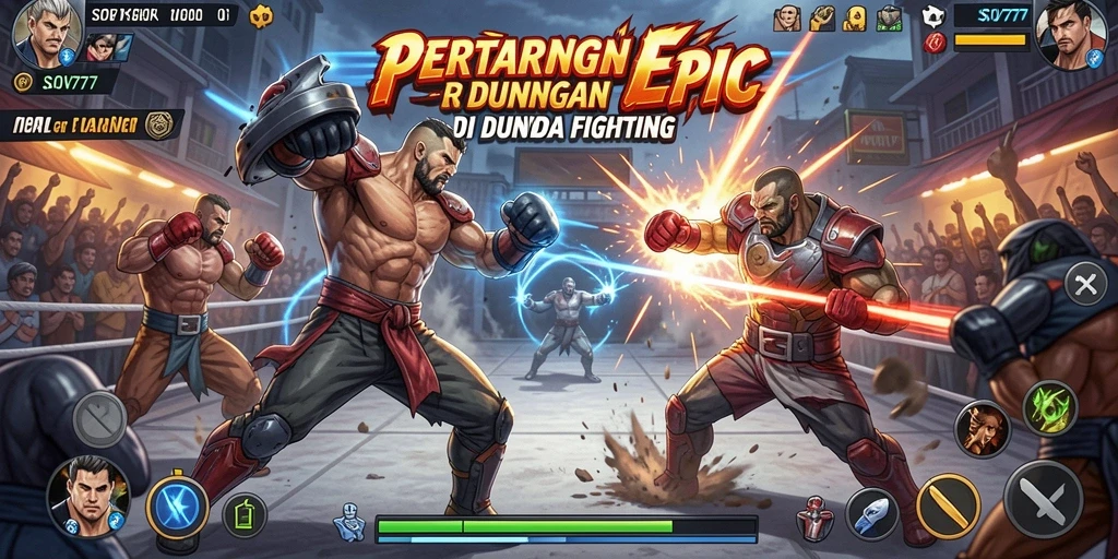Gambaran aksi seru dalam pertarungan gameplay SOV777.
