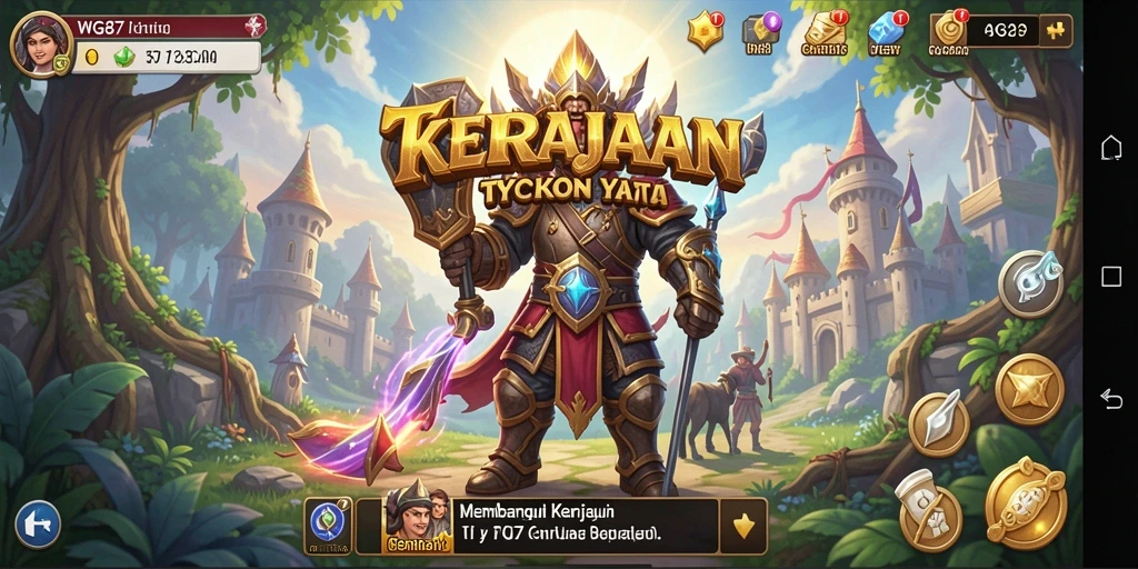 Tangkapan layar gameplay WG87 menunjukkan dinamisnya membangun bisnis Tycoon.